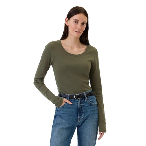 GAP Women's Long Sleeve Favorite Crew-Neck T-Shirt