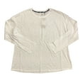 thumbnail image 1 of GAP Women's Long Sleeve Lightweight Crew Neck Slub Jersey Tee (Bright White, XXL), 1 of 3