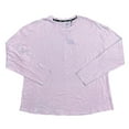 thumbnail image 1 of GAP Women's Long Sleeve Lightweight Crew Neck Slub Jersey Tee (Orchid Bloom, L), 1 of 2