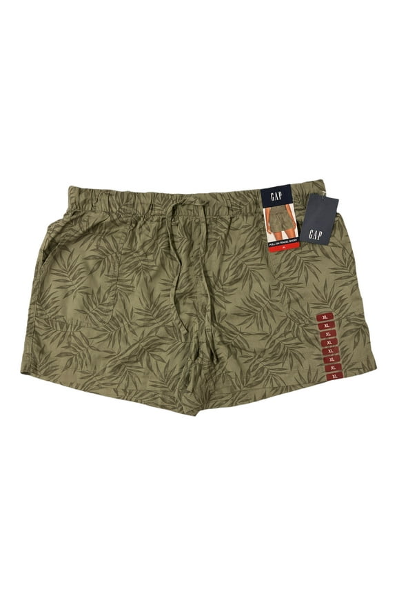 Women's Lyocell Drawstring Pull-On Tencel Short (Jungle Vines, XXL)