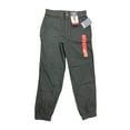 thumbnail image 1 of GAP Women's Mid Rise Elastic Back Button Front Twill Jogger (True Black, XXL), 1 of 2
