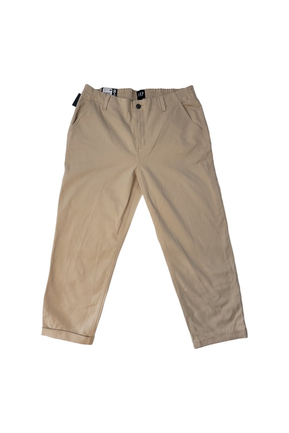 Women's Relaxed Fit Stylish Comfortable Classic Cuffed Twill Pant (Irish Cream, 14)