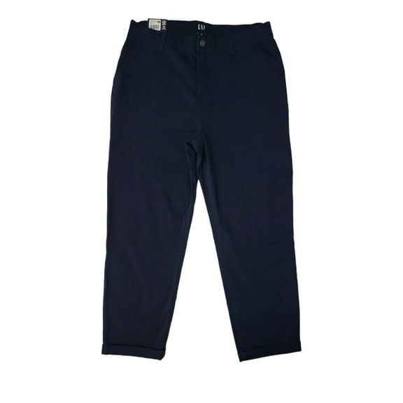 GAP Women's Relaxed Fit Stylish Comfortable Classic Cuffed Twill Pant (Midnight, 4)
