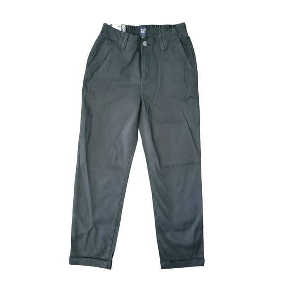 GAP Women's Relaxed Fit Stylish Comfortable Classic Cuffed Twill Pant (True Black, 6)