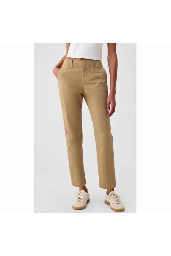 Women's Slim Ankle Pants, Tan, 14