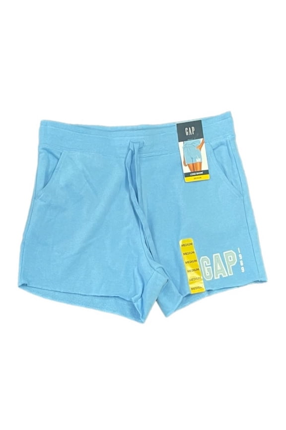 Women's Soft Pull On Drawstring Logo 4" Inseam Short (Della Robbia Blue, XS)