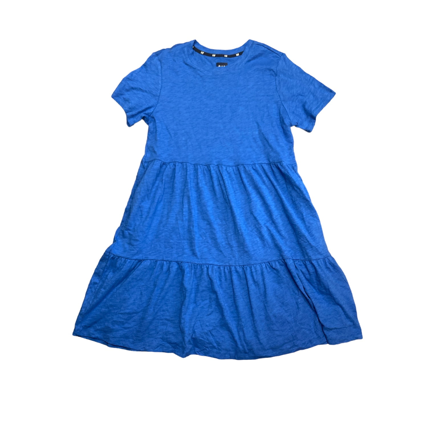 gap ladies short sleeve tiered dress Gap Smock Casual Short Sleeve Crew Neck Tiered Dress, Size XS