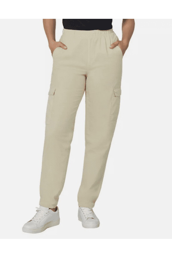 Women's Twill Cargo Pants Tan Small