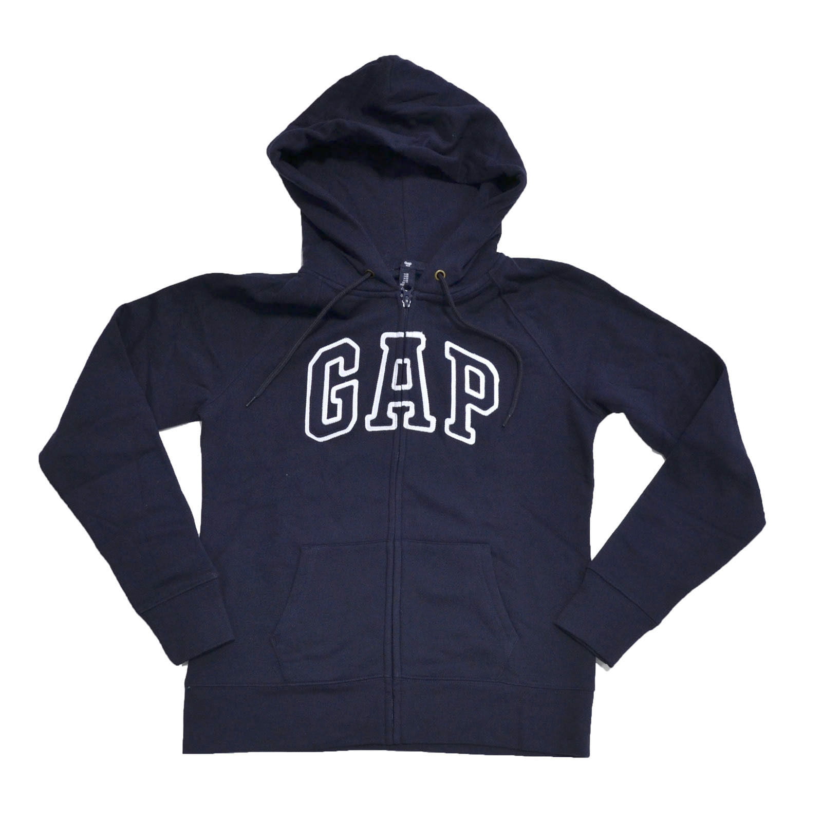 tidligere tidligere formel GAP Womens Fleece Arch Logo Full Zip Hoodie (M, Navy Blue) - Walmart.com