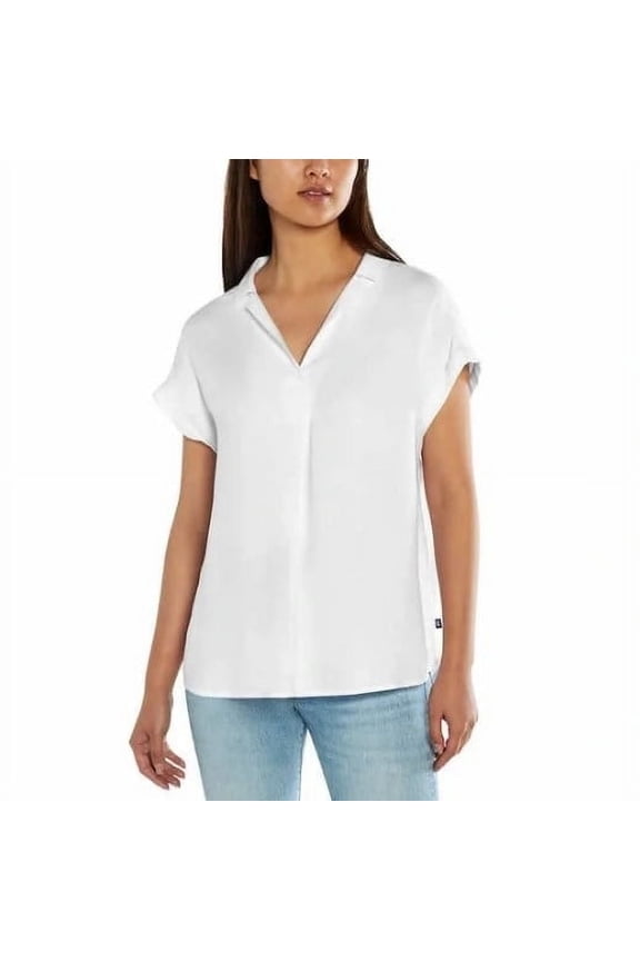 Womens Short Sleeve Top White Small