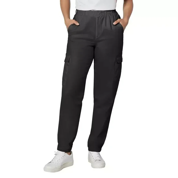Gap Women's High Rise Twill Cargo Pant, Black, Small