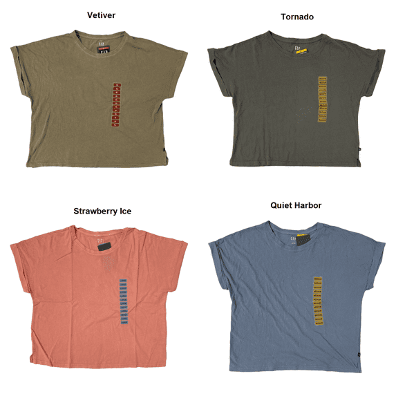 GAP Womens Washed Fashion Tee (Vetiver, XS)