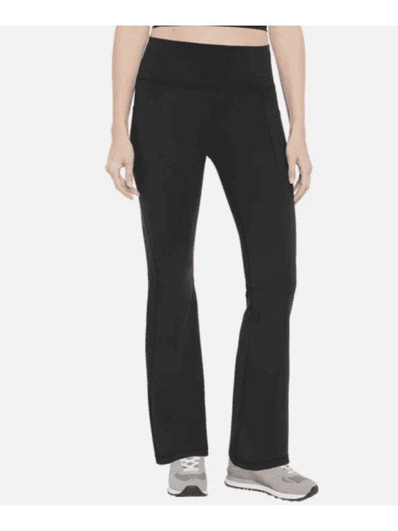 Fit Women's Flare Legging, High Waisted Sweat Wicking, Black, X-Small