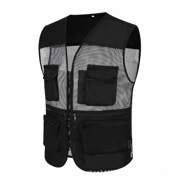 GAQLIVE Mens Summer Photography Tour Fishing Multi Pocket Vest Vest