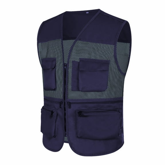GAQLIVE Mens Summer Photography Tour Fishing Multi Pocket Vest Vest