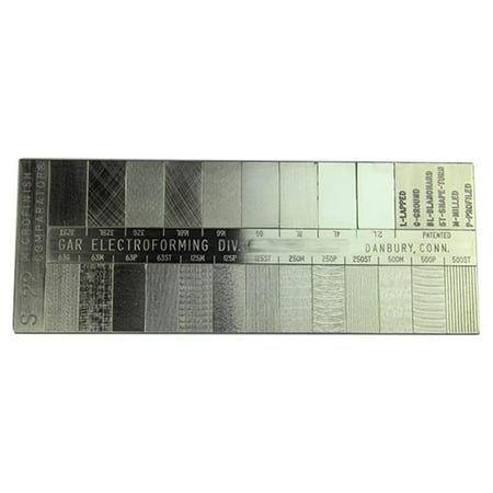 GAR S-22 22 Speciman Surface Roughness Comparator (AS9000 Compliant)