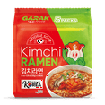 thumbnail image 1 of GARAK Kimchi Spicy Ramen, Korean Authentic Instant Noodle, Mild Spicy Noodle 1 Bag with 5 pack, 1 of 8