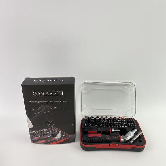 GARARICH Manually operated hand tools, namely, screwdrivers,Magnetic Ratcheting Wrench and Electronics Precision Screwdriver Set, (Pack of 1), Red