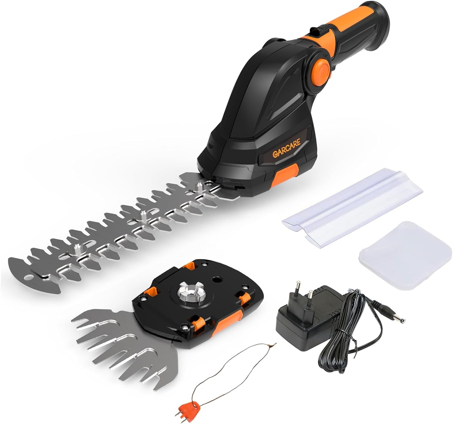 GARCARE 2 in 1 Grass Shears & Mini Hedge Trimmer, Cordless Handheld