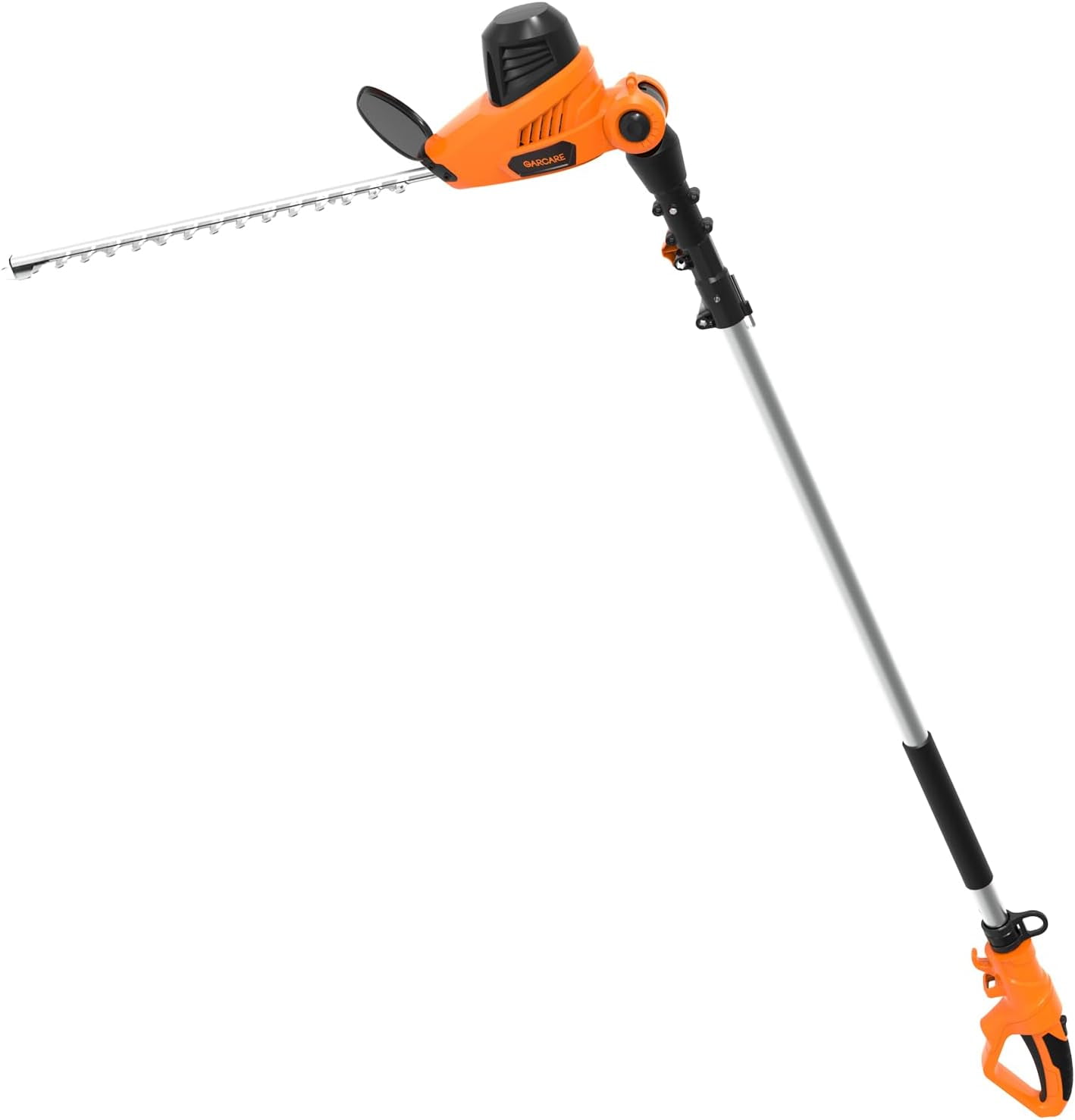 GARCARE Electric Corded Pole Hedge Trimmer with 18 inch Laser Cut