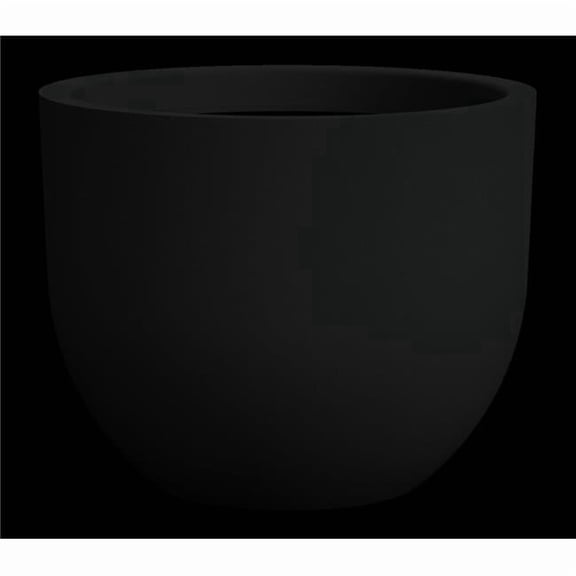 GARDELIER GVXRGP50 Round Low Planter 19.7' Ebony