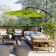thumbnail image 1 of GARDEN 10 Ft Offset Cantilever Umbrellas for Patio Outdoor Shade, Lime, 1 of 4