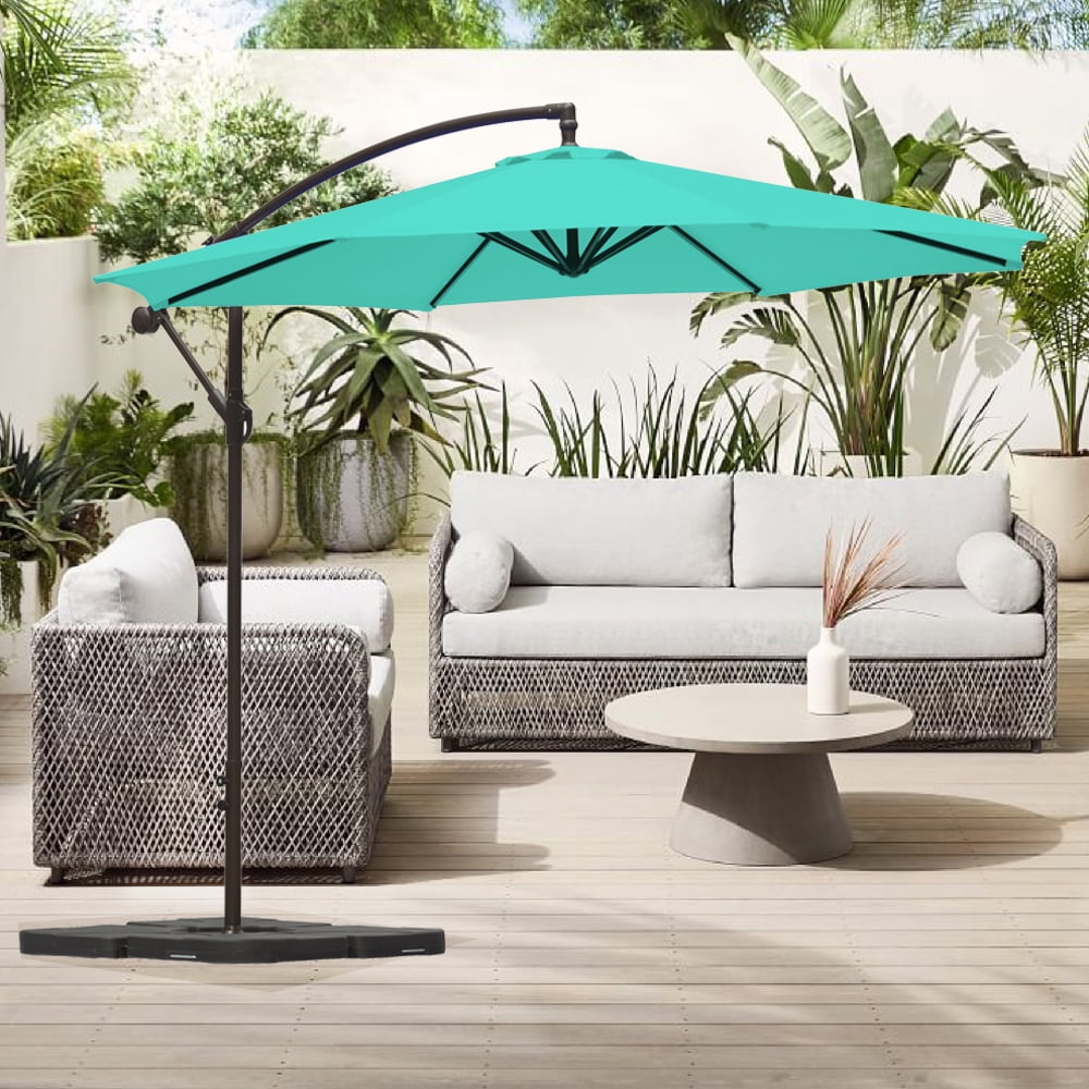 destination summer 9-foot round solar aluminum patio umbrella in chino Destination Summer 9-Foot Aluminum Solar Umbrella 24 Solar LED lights