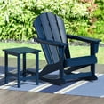 thumbnail image 1 of GARDEN 2-Piece Set Plastic Outdoor Rocking Chair with Square Side Table Included, Navy Blue, 1 of 6