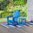 thumbnail image 1 of GARDEN 2-Piece Set Plastic Outdoor Rocking Chair with Square Side Table Included, Pacific Blue, 1 of 11