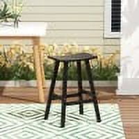 GARDEN 29" Inches Adirondack Plastic Outdoor Bar Stools for Patio, Black