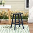 thumbnail image 1 of GARDEN 29" Inches Adirondack Plastic Outdoor Bar Stools for Patio, Navy Blue, 1 of 6
