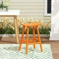 thumbnail image 1 of GARDEN 29" Inches Adirondack Plastic Outdoor Bar Stools for Patio, Orange, 1 of 6