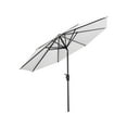 thumbnail image 1 of GARDEN 9 Ft Outdoor Patio Market Umbrella with Tilt & Crank Lift, White, 1 of 6