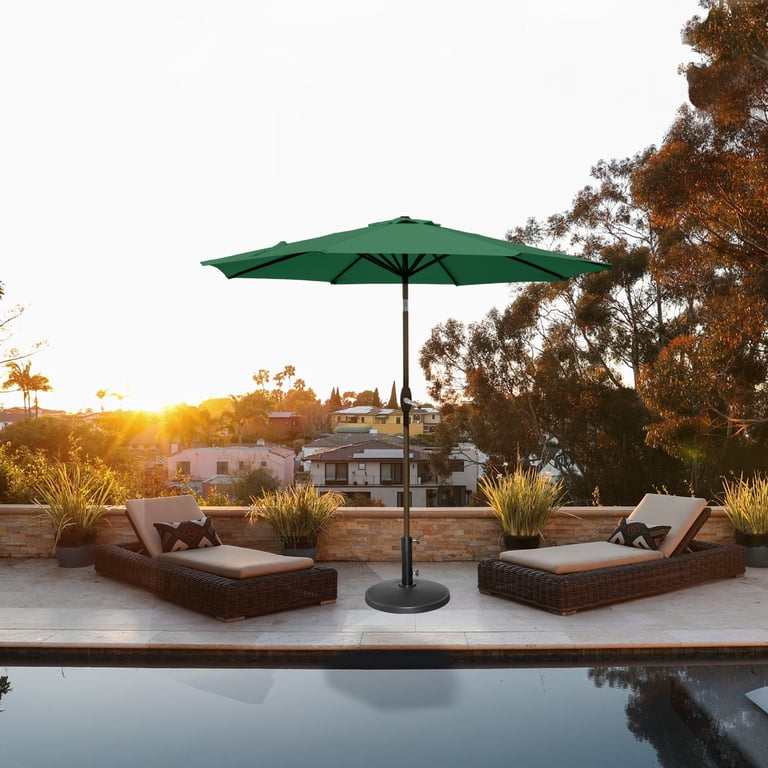 costco patio umbrella tilt Seasons Sentry 10' Square Solar LED Cantilever Umbrella
