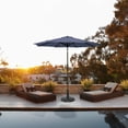 thumbnail image 1 of GARDEN 9 Ft Patio Umbrella w/ Round Resin Base Stand Included for Outdoor Shade, Navy Blue, 1 of 7