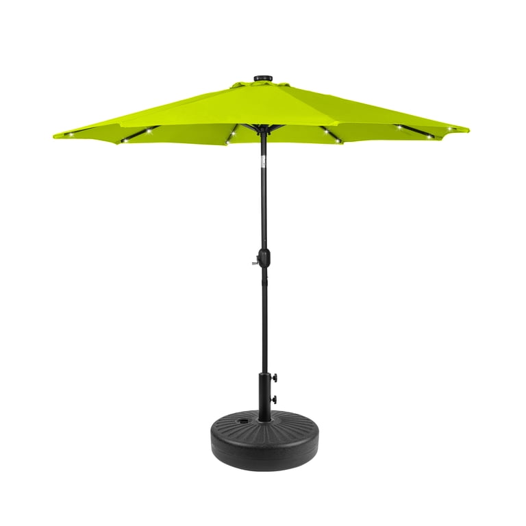 9 ft dark green patio umbrella with led lights Blissun Solar Umbrella, 32 Lighted Umbrella, Table Market Umbrella, Outdoor for Garden, Deck, Backyard, Pool and Beach (Dark Green) : Patio, Lawn & Garden Enhance your outdoor experience with this 9ft outdoor umbrella featuring a sturdy central pole and 8 durable ribs Tobeos 9FT Patio Umbrella with
