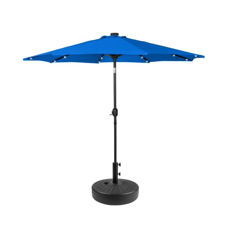 battery lights for patio umbrella TheLAShop Patio Umbrella Lights Battery with Remote 9-10ft 8-Rib