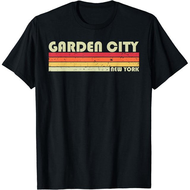 GARDEN CITY NY NEW YORK Funny City Home Roots Gift Retro 80s TShirt
