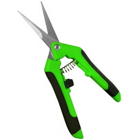 GARDEN GURU Razor Sharp Snip - Professional Garden Pruning Shears Trimmers Scissors – Micro-Tip Precision Stainless Steel Blades - Easy on Arthritic Hands - Soft Ergonomic Rubber Handles