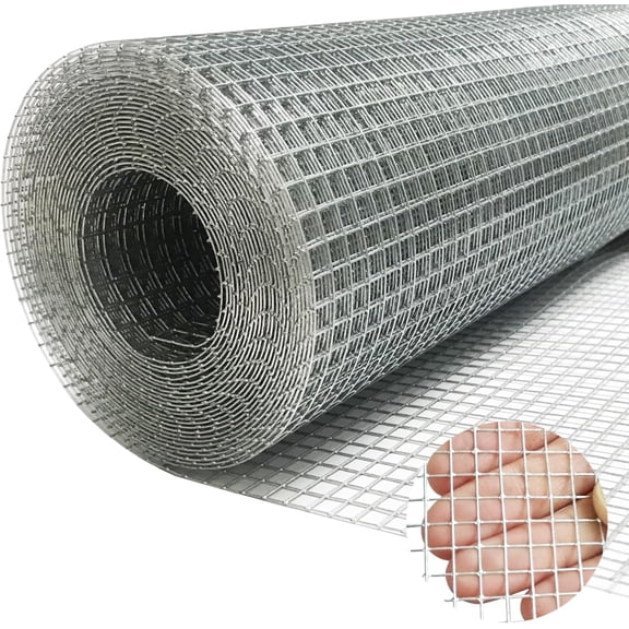 GARDEN & Hardware Cloth 1/4 Inch 16in X 20ft,23 Gauge Hot Dip Galvanized After Welded Cage Mesh Roll Square Chicken Wire Netting Fence Snake Fencing Rodent Weasel Raccoons