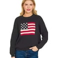 thumbnail image 1 of American Flag Crew Neck Sweater, 1 of 3