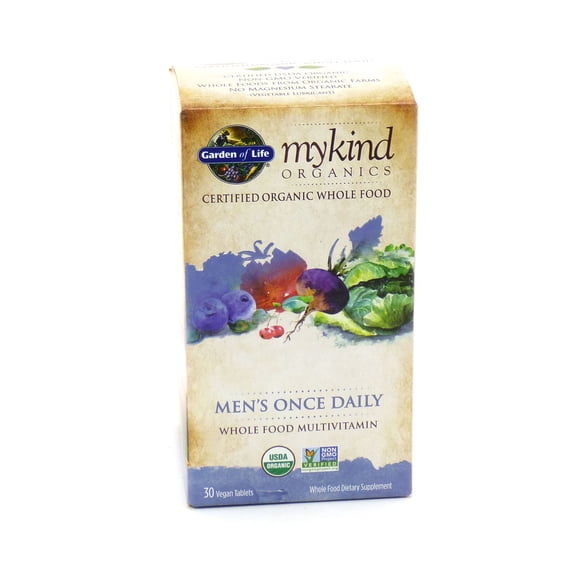 Garden of Life Organics Men's Once Daily, 30 Tablets