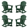 thumbnail image 1 of GARDEN Outdoor Adirondack Rocking Chairs for Patio (Set of 4), Dark Green, 1 of 7