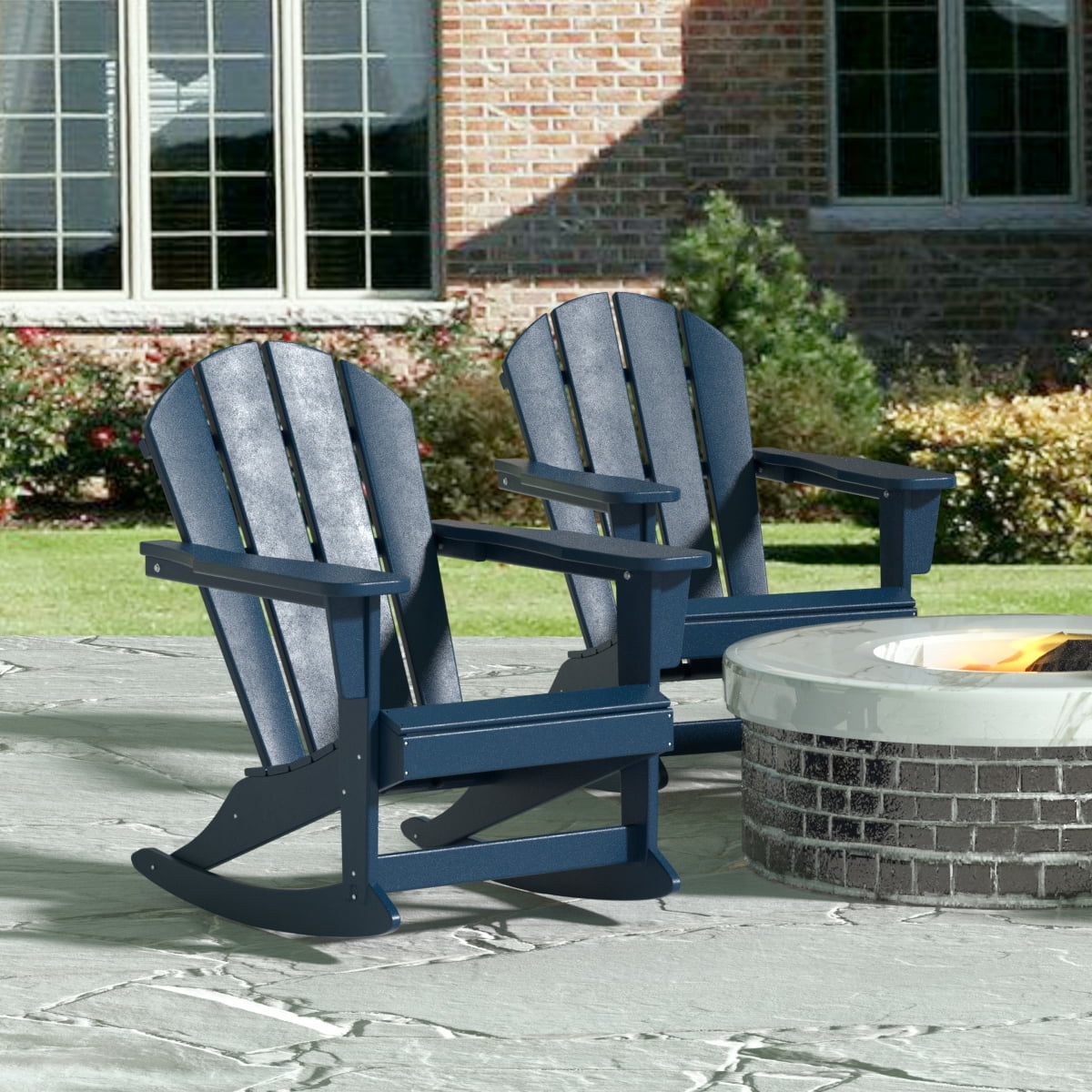 Polywood plastic adirondack chair patio garden new arrivals