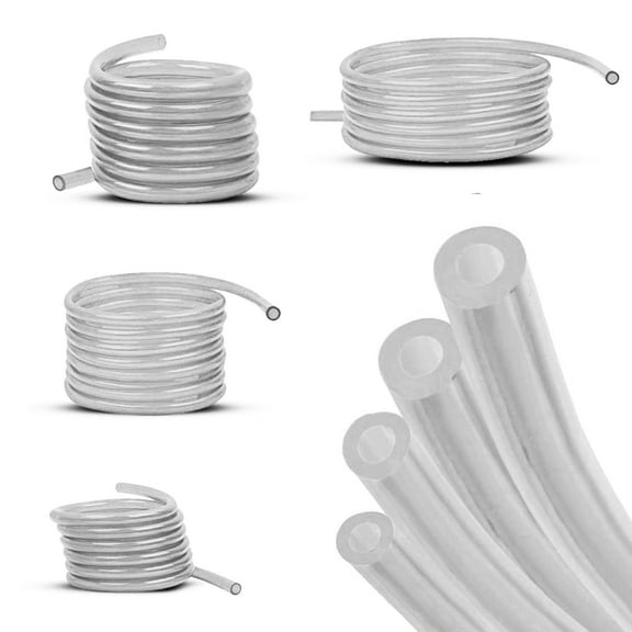 GARDEN SECRETS (4 sizes) Fuel Line Fuel Hose Replacement Fuel Tube for Lawn Mower String Trimmer Chiansaw Blower Generator Power Tools with Small Engine