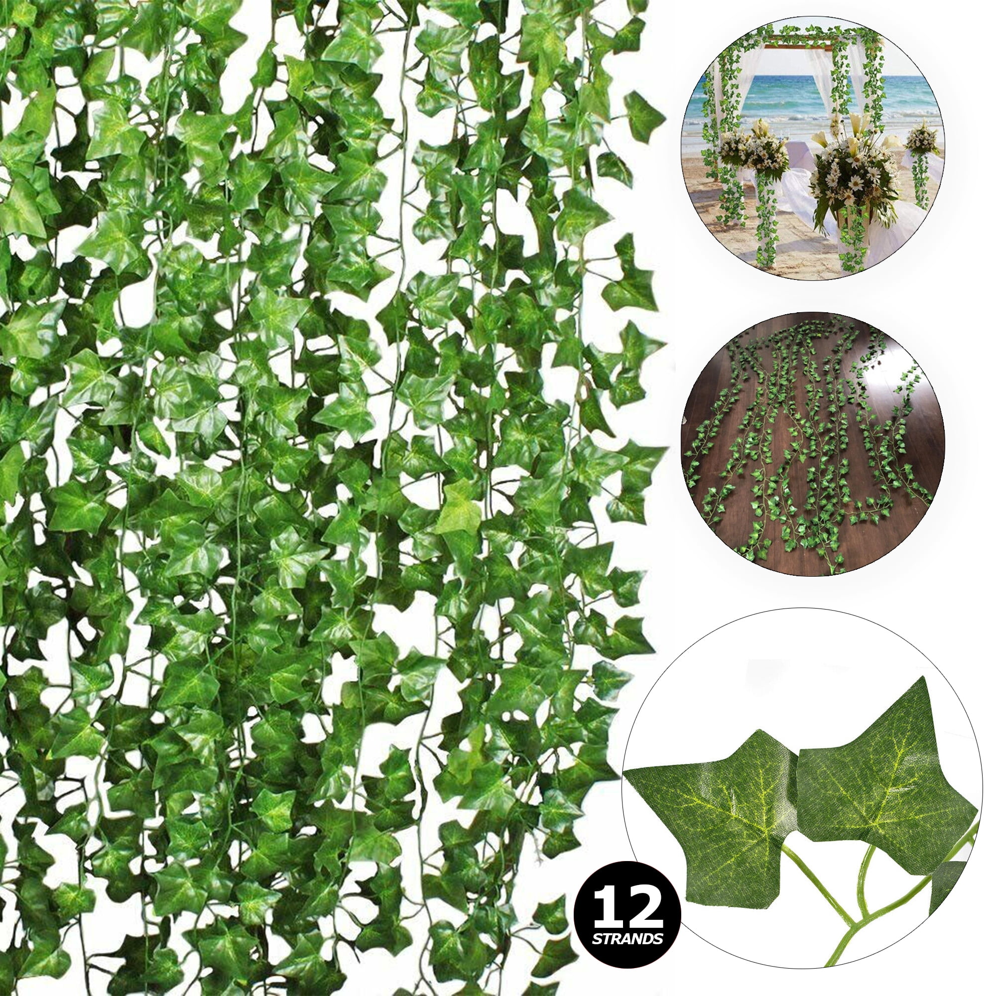 GARDEN SECRETS Fake Ivy Garland Wall Hanging Vines Artificial Greenery ...
