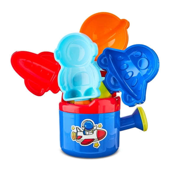 Easter Space Themed Garden Tool Set, Multi-Color, Way To Celebrate, 5 x 9 x 6.5 Inch, 5 Pieces