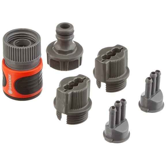 GARDENA hose-sprinkler connection set: connection fittings for hose sprinkler, span, Accessorie