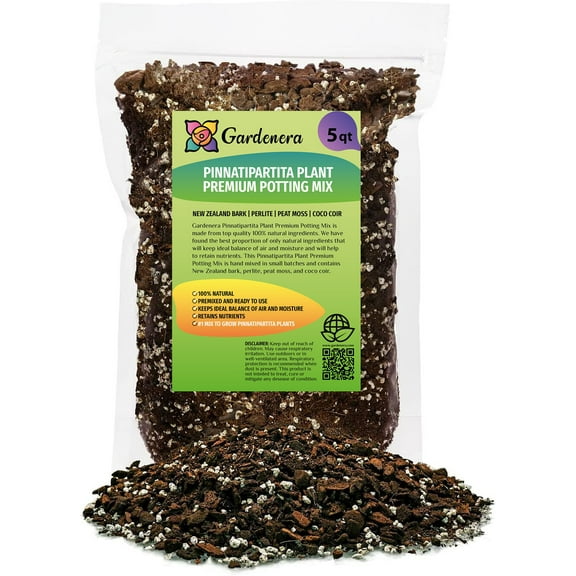 ⭐ PREMIUM Monstera Pinnatipartita Plant Potting Mix - Enhances Drainage and Prevents Root Rot - 5 Quart