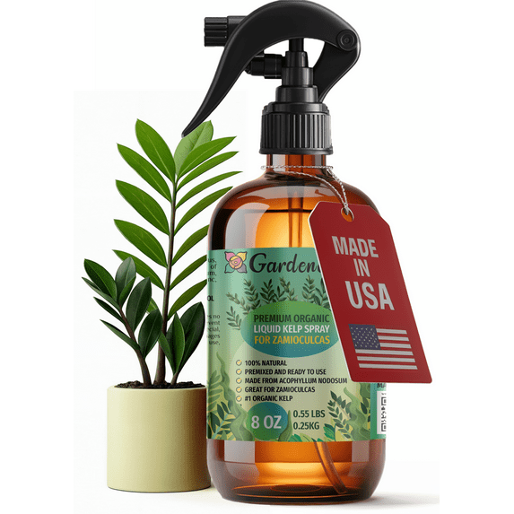β ππππππππππ GARDENERA Professional Organic Liquid Kelp Spray for ZAMIOCULCAS Plants - 8 oz - Ready-To-Use Fully Organic Seaweed & Kelp Fertilizer Mist